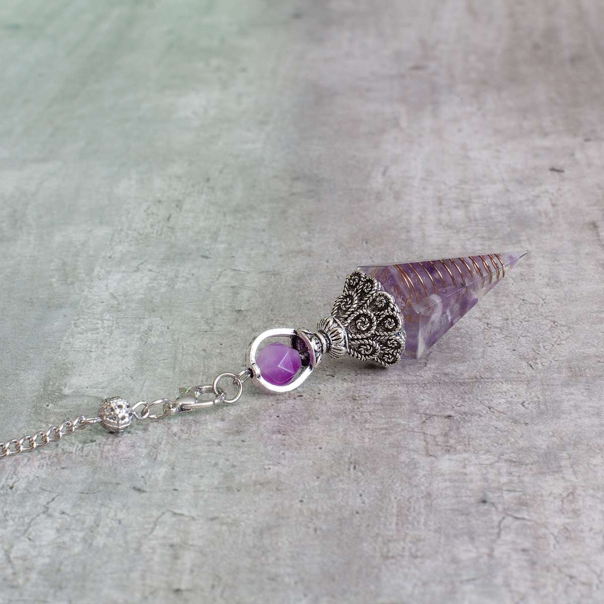 Pendulum - Amethyst - Resin