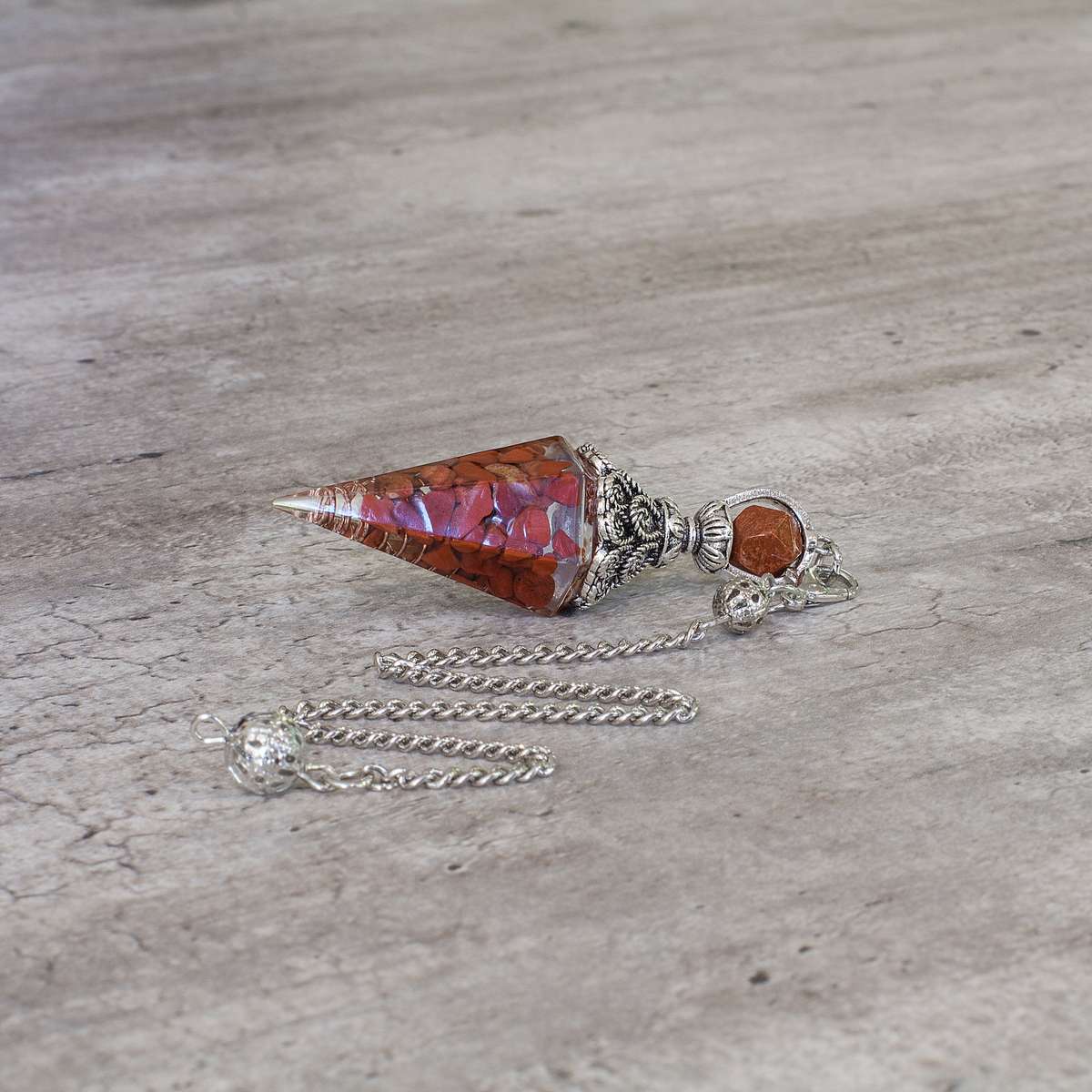 Pendulum - Red Jasper - Resin