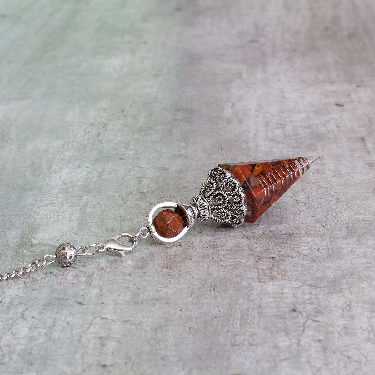 Pendulum - Red Jasper - Resin