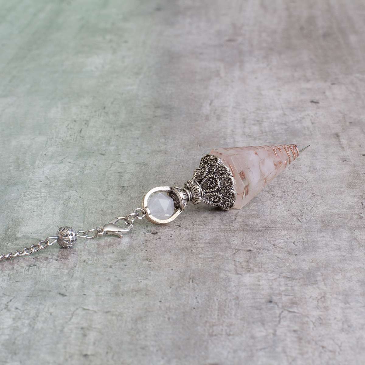 Pendulum - Rose Quartz - Resin
