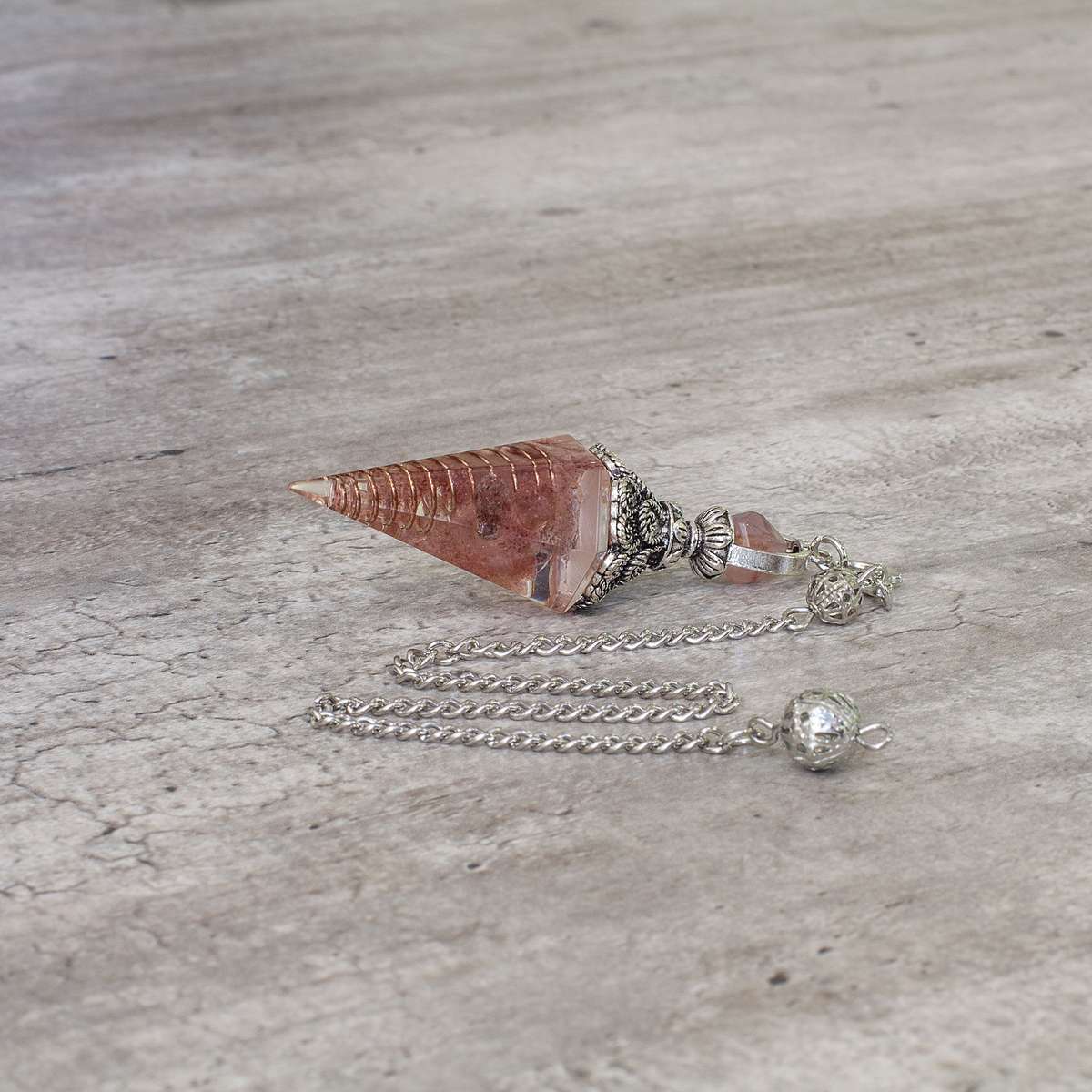 Pendulum - Strawberry Quartz - Resin