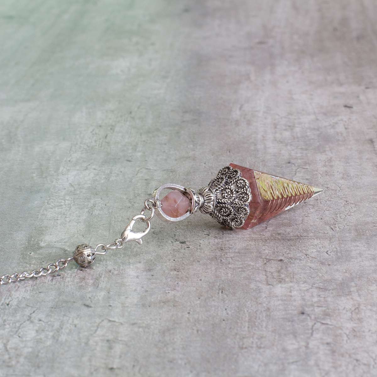 Pendulum - Strawberry Quartz - Resin