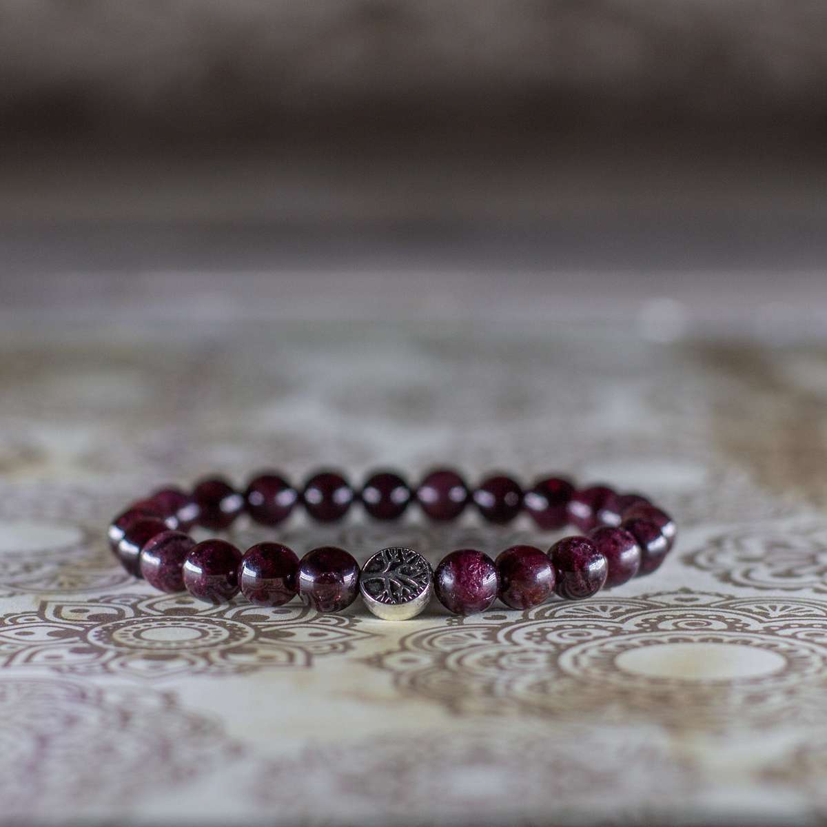 The Fire Bracelet - Red Garnet