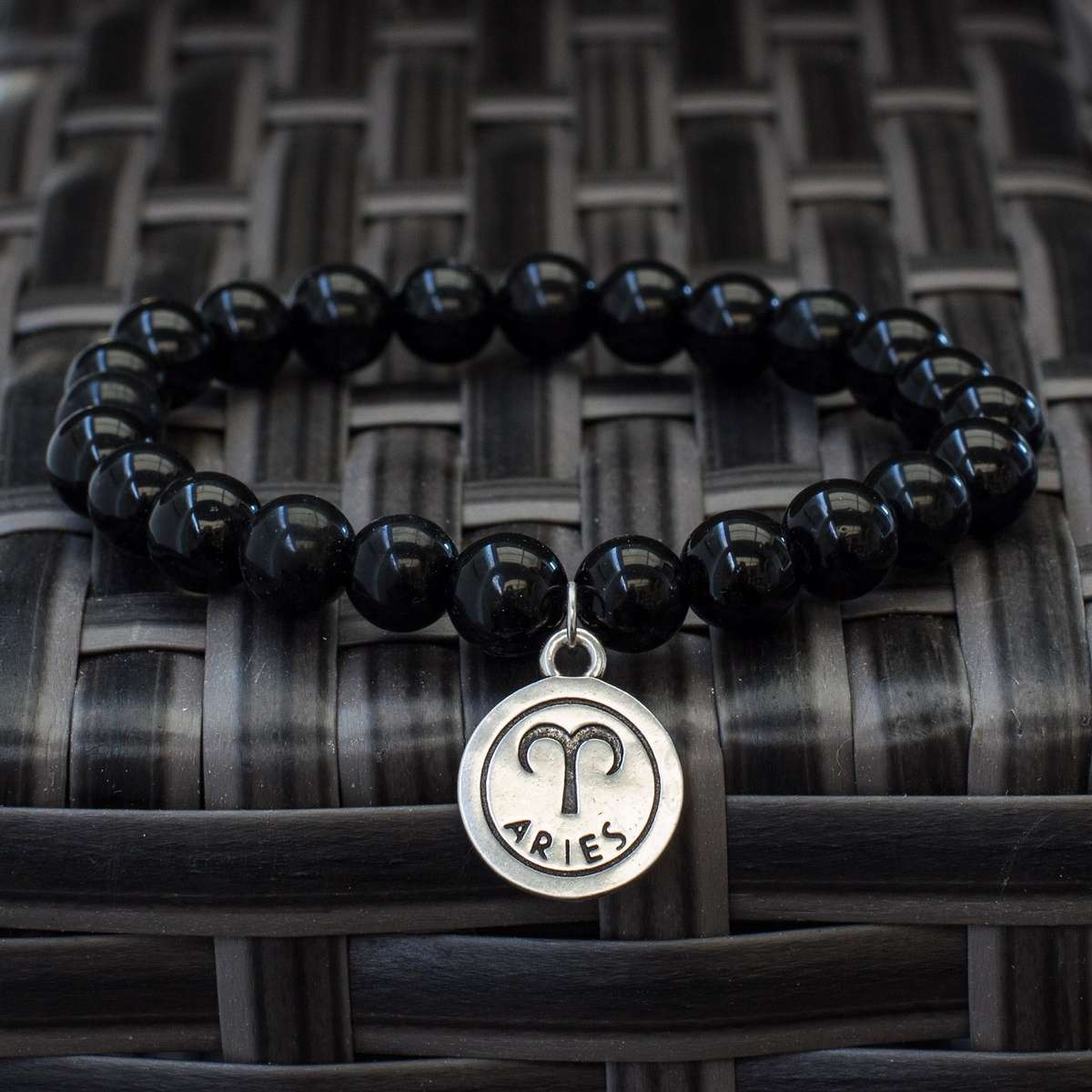 The Stars  Black Obsidian Zodiac Bracelets