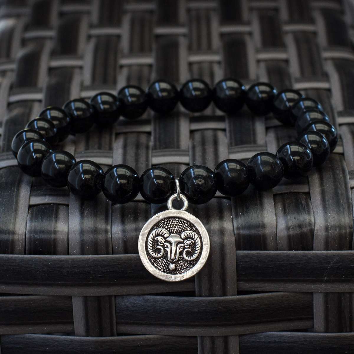 The Stars  Black Obsidian Zodiac Bracelets