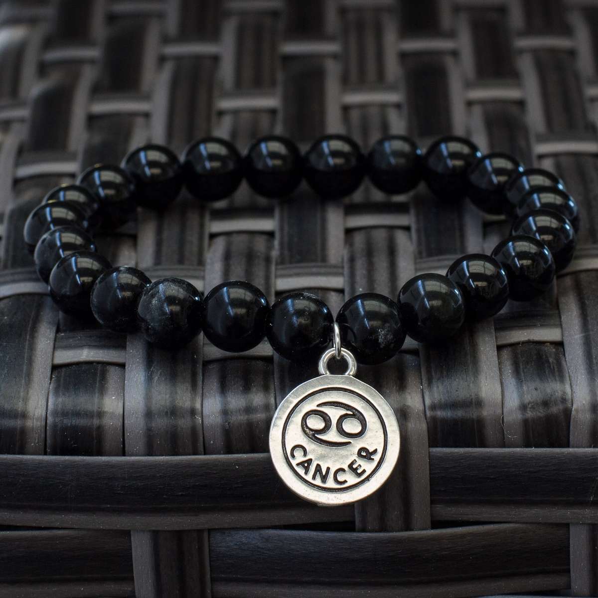 The Stars  Black Obsidian Zodiac Bracelets