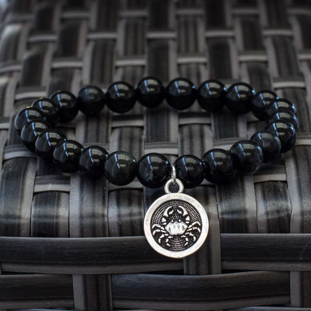 The Stars  Black Obsidian Zodiac Bracelets