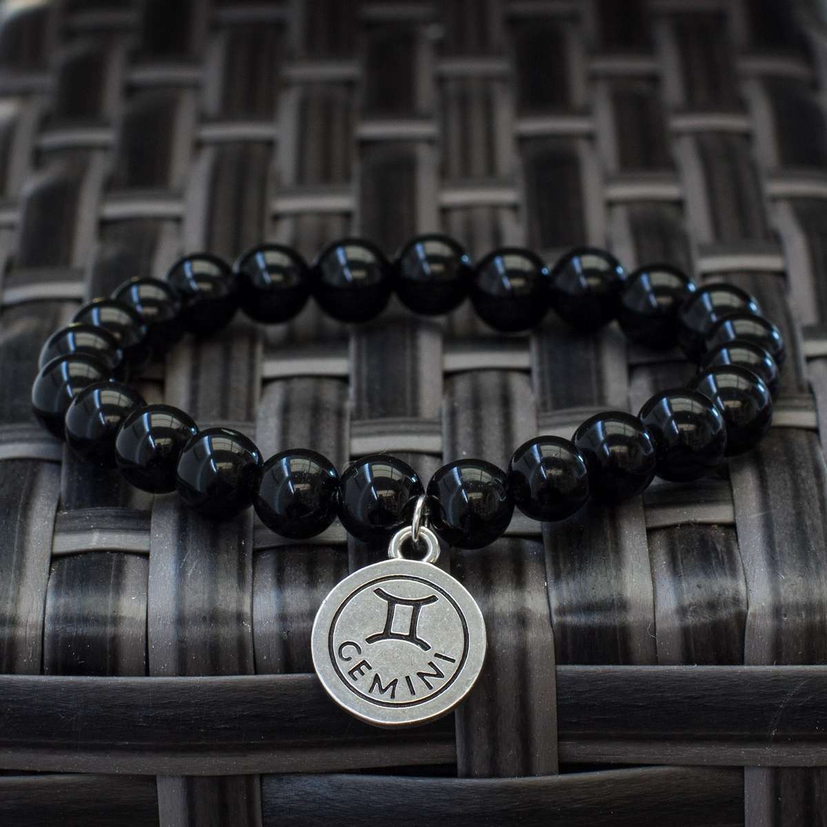 The Stars  Black Obsidian Zodiac Bracelets