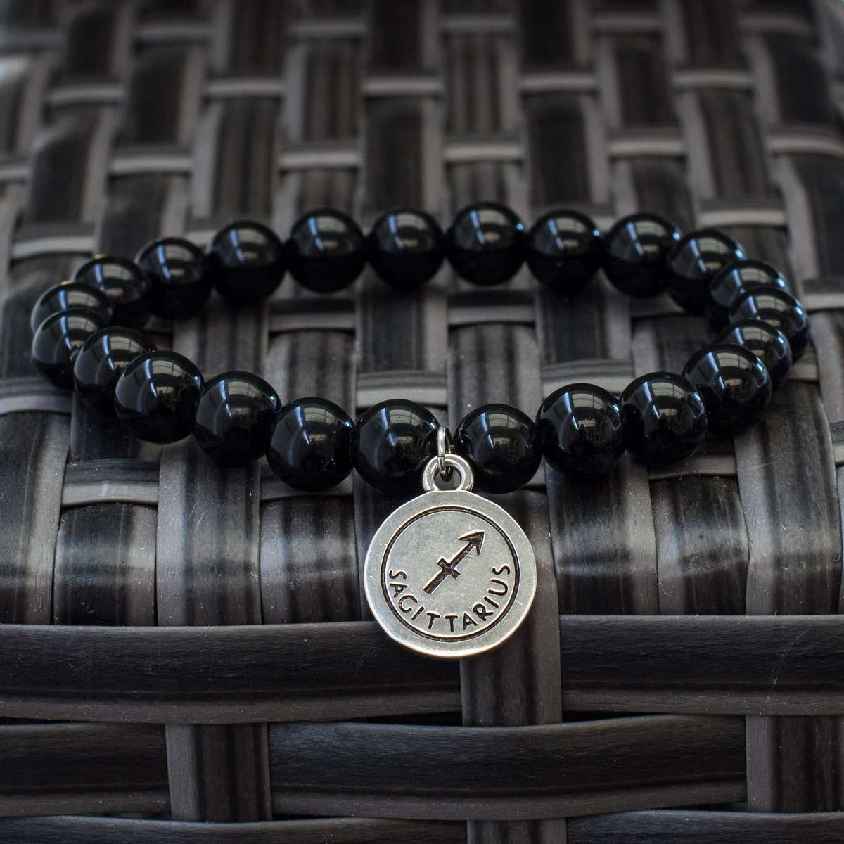 The Stars  Black Obsidian Zodiac Bracelets