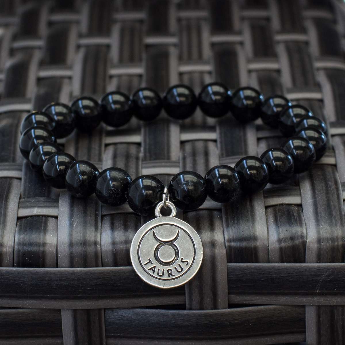 The Stars  Black Obsidian Zodiac Bracelets