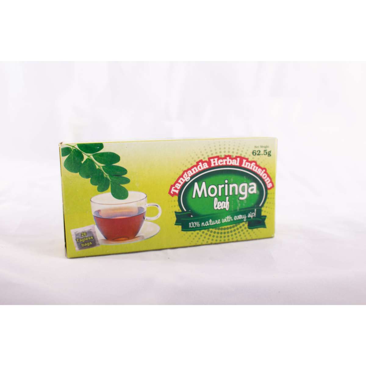 Moringa Leaf Tanganda Herbal Infusions - 26 Tea Bags in the Box (12 Boxes per CASE)
