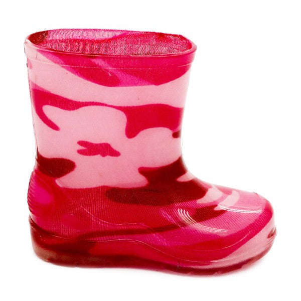 Bata Infant Gumboot Pink Camo Size 7