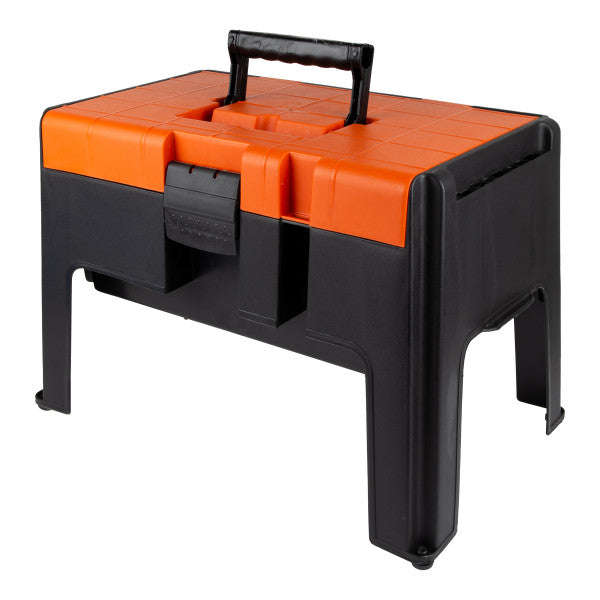 BIG JIM STEP STOOL TOOLBOX ORANGE