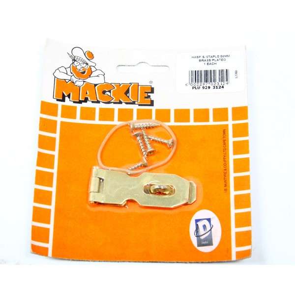 Mackie Hasp & Staple Horizontal Brass 55Mm