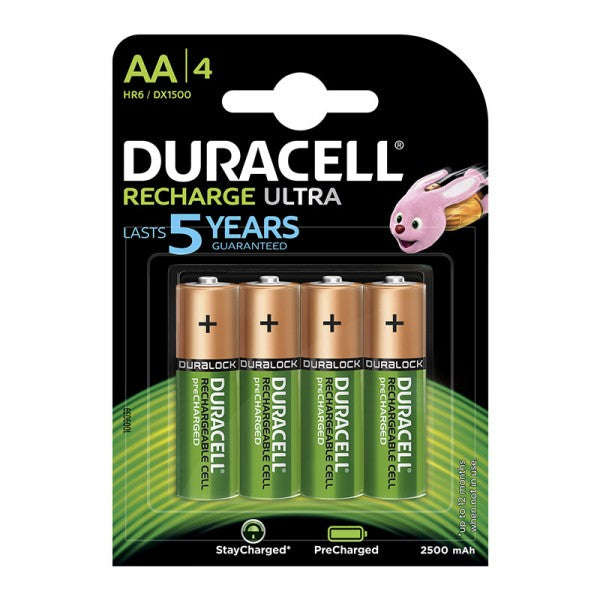 Duracell Rechargeable Ultra Aa 5Yr