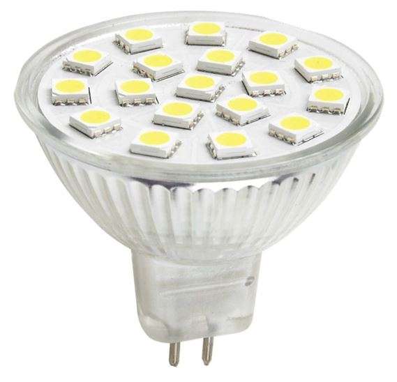 230VAC 48 LED WARM WHITE LED LAMP MR16