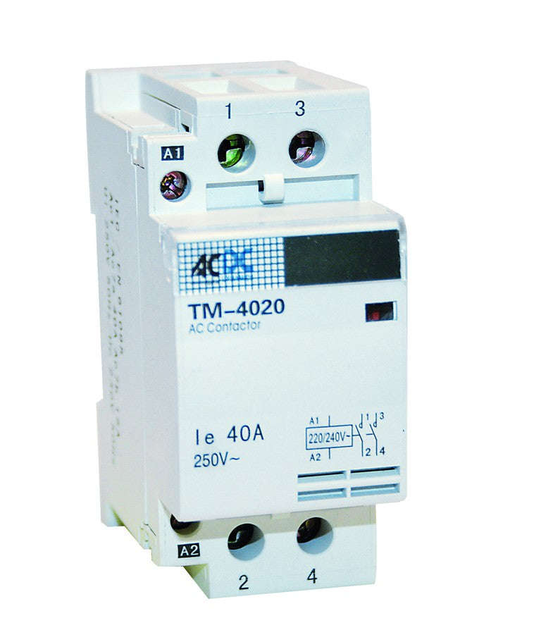 25A 2P NO DIN CONTACTOR 230V