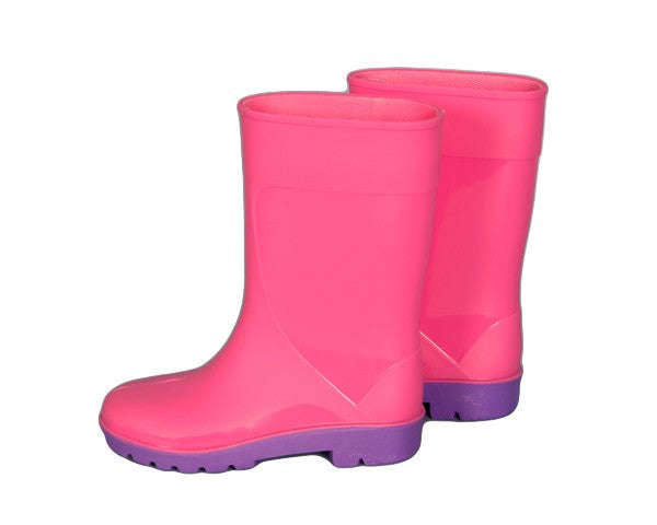 Kiddies Gumboots Size 8 Pink & Purple