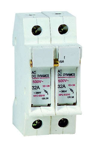 2P 10 X 38 Fuse Holder 32A 500V