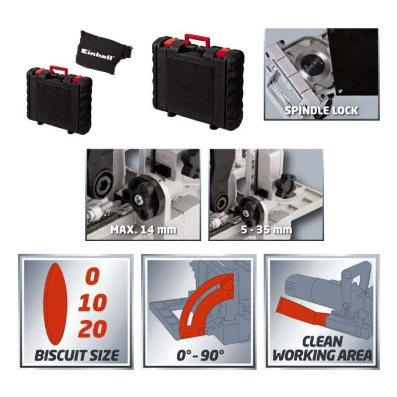 Einhell Biscuit Jointer 860Watt Tc-Bj 900