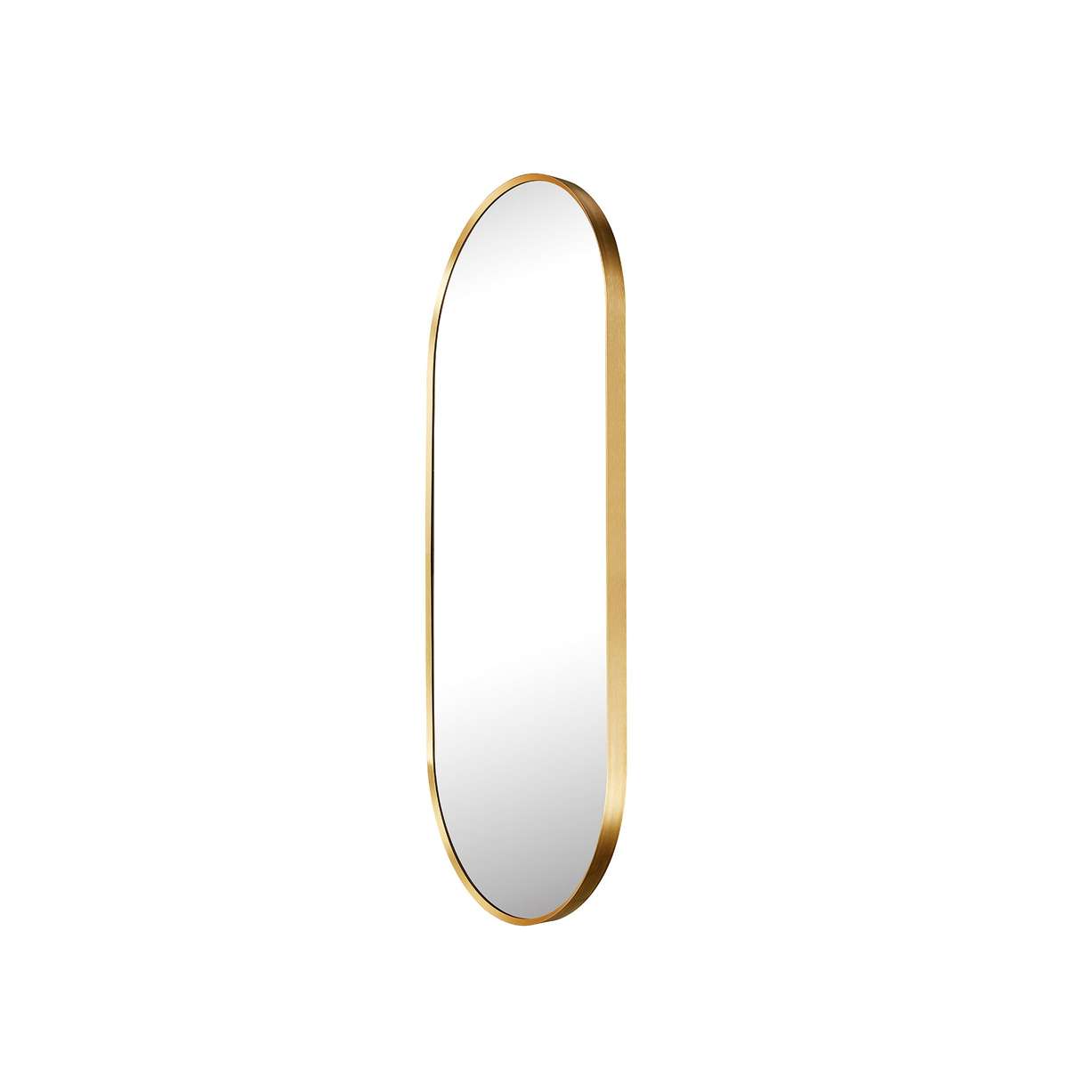 Slanted Edge Pill Framed Aluminum Mirror - 500 x 1200mm