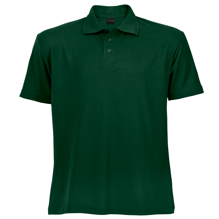 Barron 175g Mens Pique Knit Golfer - Jade / S