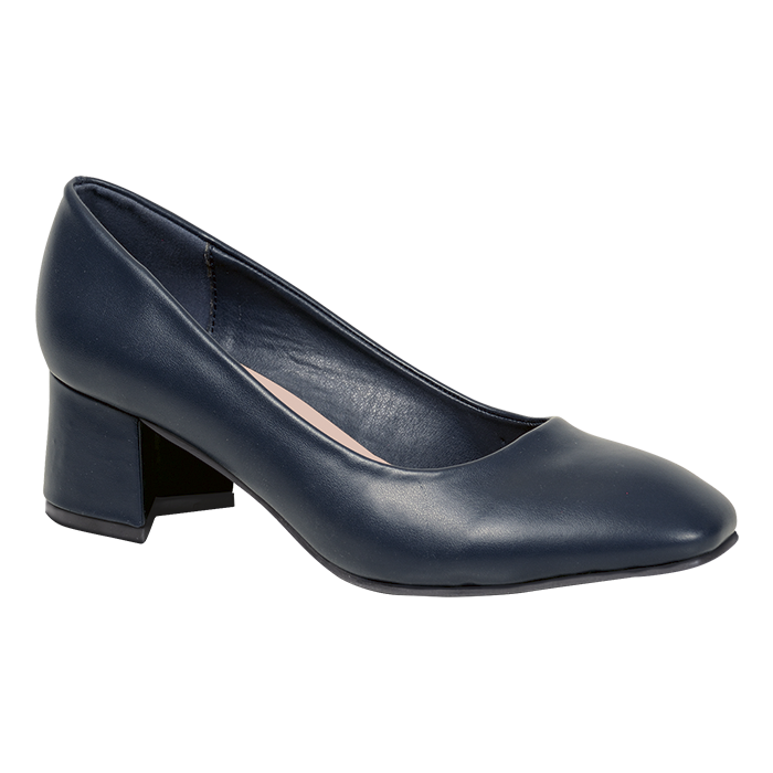 Ladies Basic Heel - Barron - Navy / 9