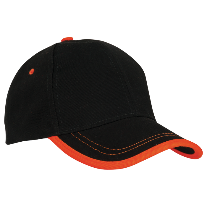 6 Panel Canvas Binding Cap - Barron - Khaki/Olive