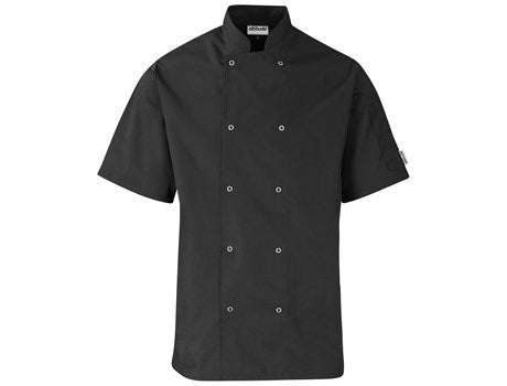 Unisex Short Sleeve Zest Chef Jacket - Black / M