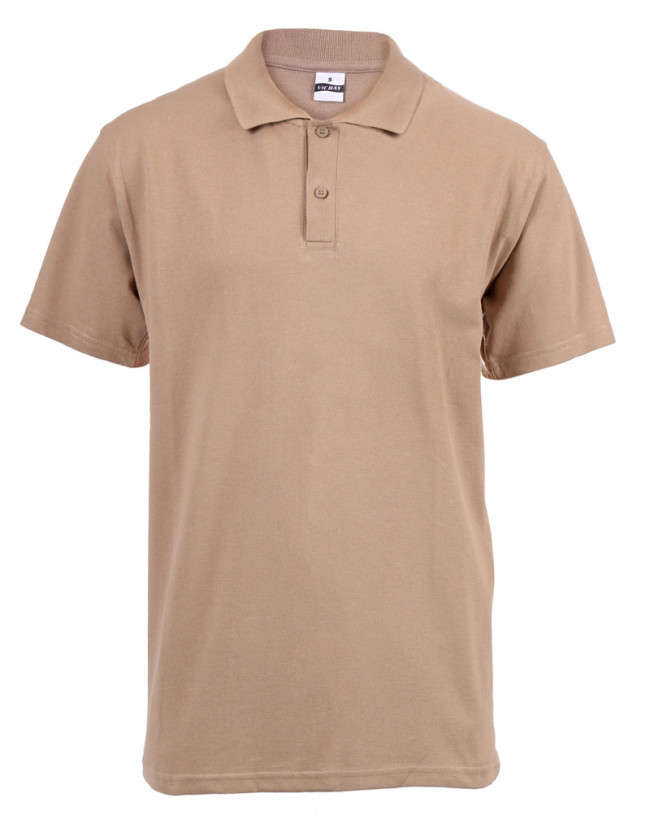 180g Mens Polo - Stone / L