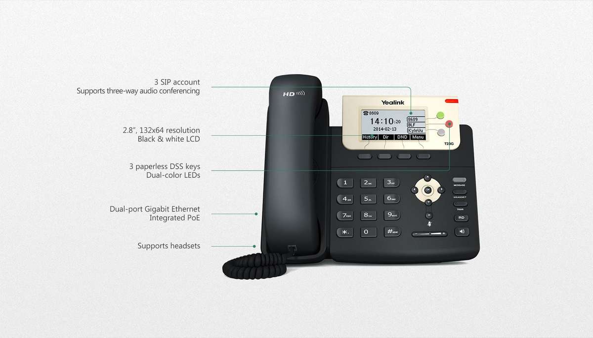YEALINK T23G - VOIP PHONE