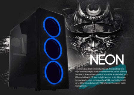 RAIDMAX NEON RGB MICRO TOWER - I5 2400 - 8GB DDR3 - 500GB HDD