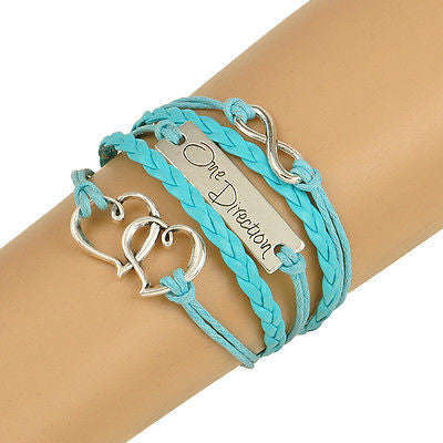 One Direction Infinity Bracelet - Teal