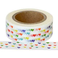 Small Rainbow Hearts Washi Tape