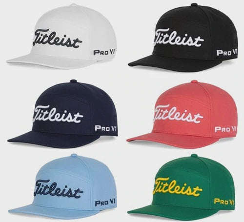 Titleist Tour Split Panel Caps - White/Black