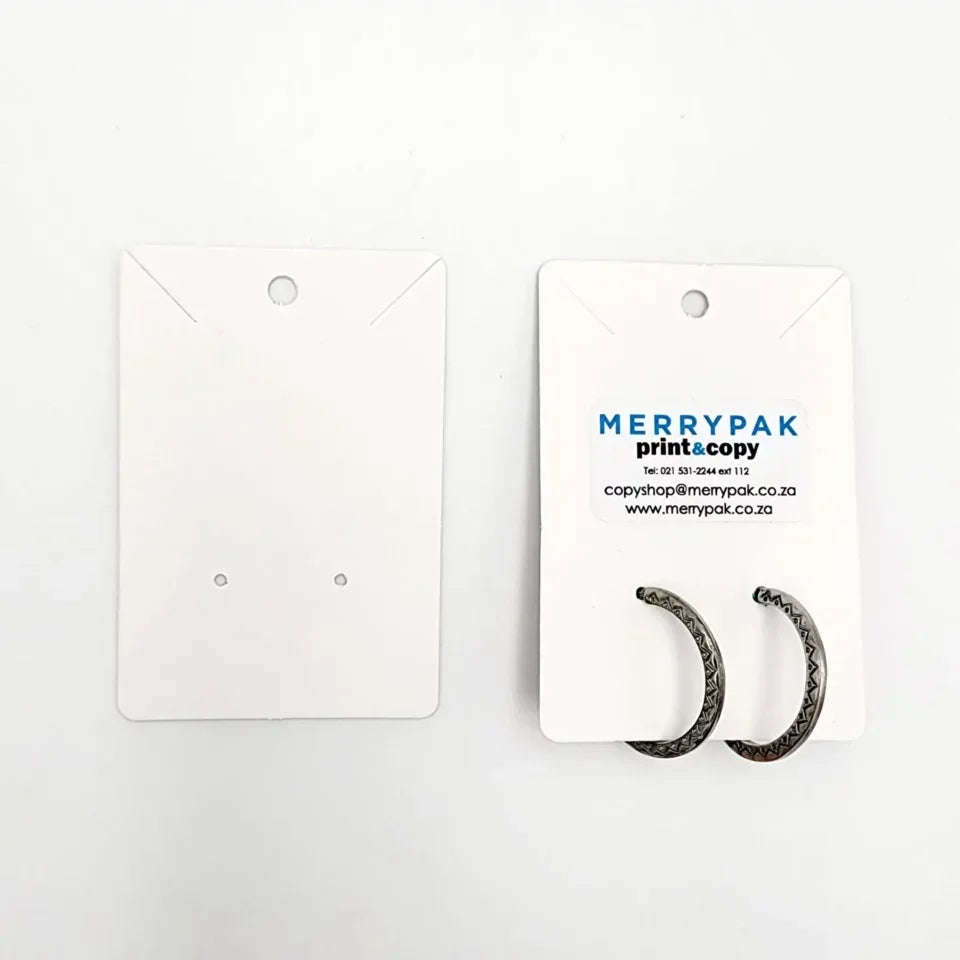 Jewellery Card 2 Hole
