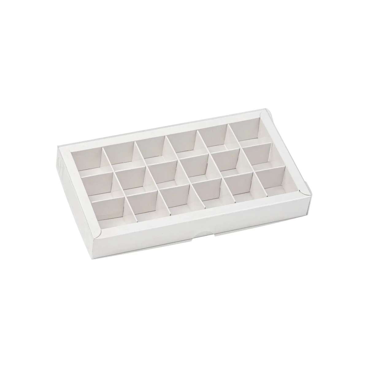 Medium Chocolate Box with Clear Lid
