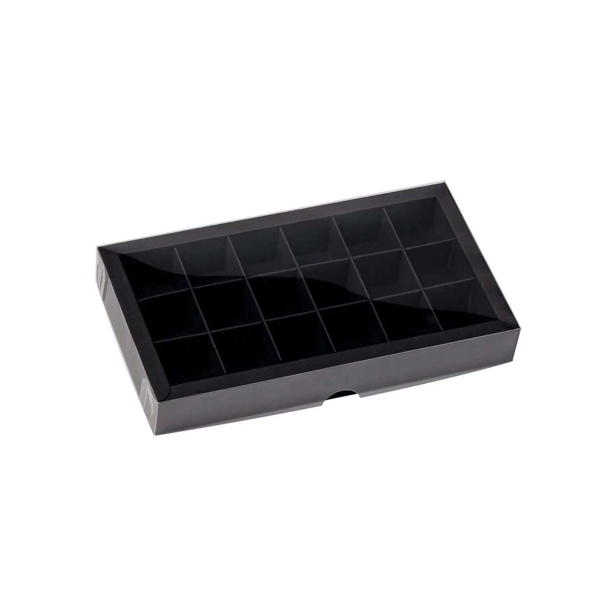 Medium Chocolate Box with Clear Lid