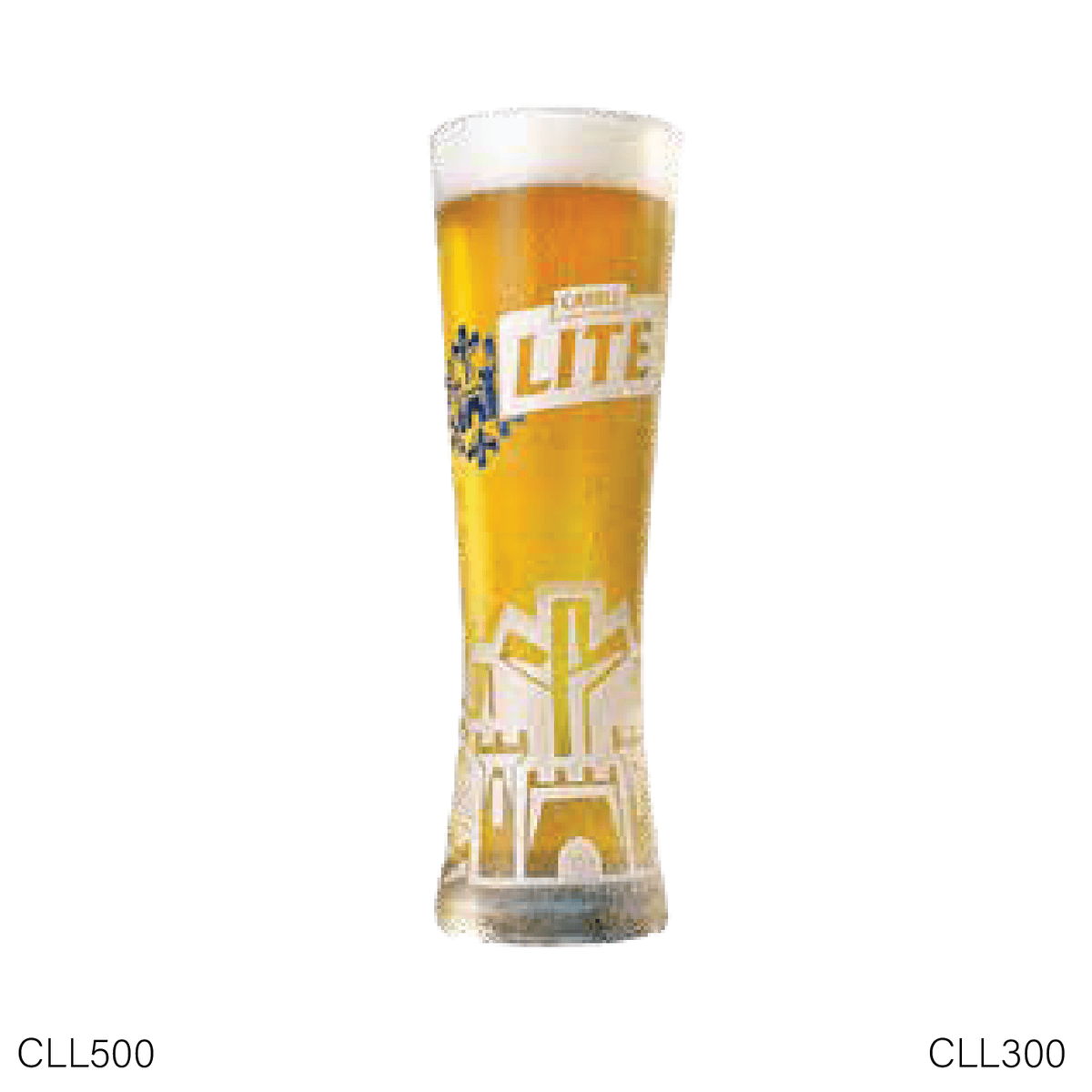 Castle Light Beer Glass 500ML