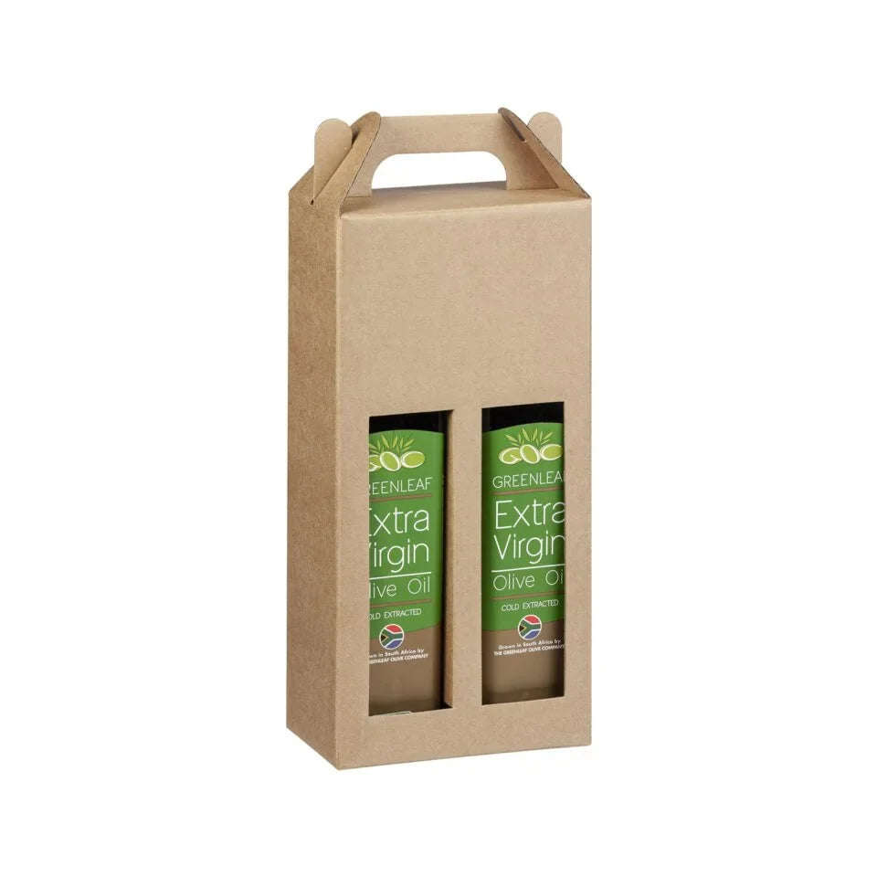 2 Bottle Gable Top Olive Oil Box