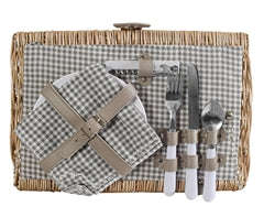 2-Person Wicker Picnic Basket