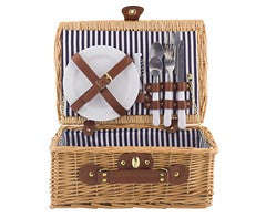 2-Person Rattan Picnic Basket - Small