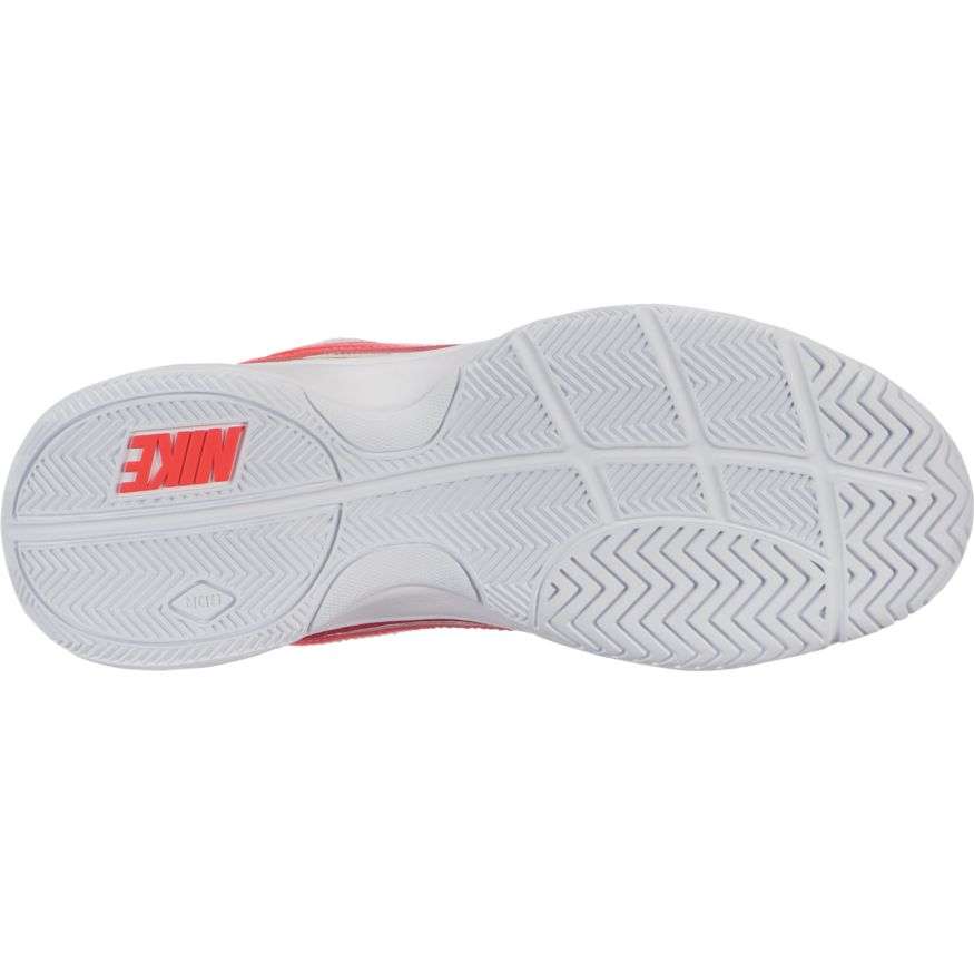 Women's Nike Court Lite Tennis Shoe - Red and White - UK-6