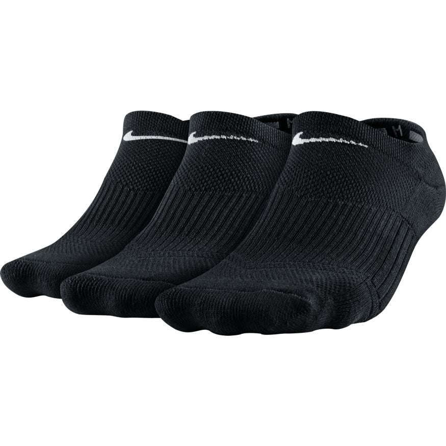 Nike Cushion No-Show Training Women's Sock (3 Pair) - black/white - UK 5-8
