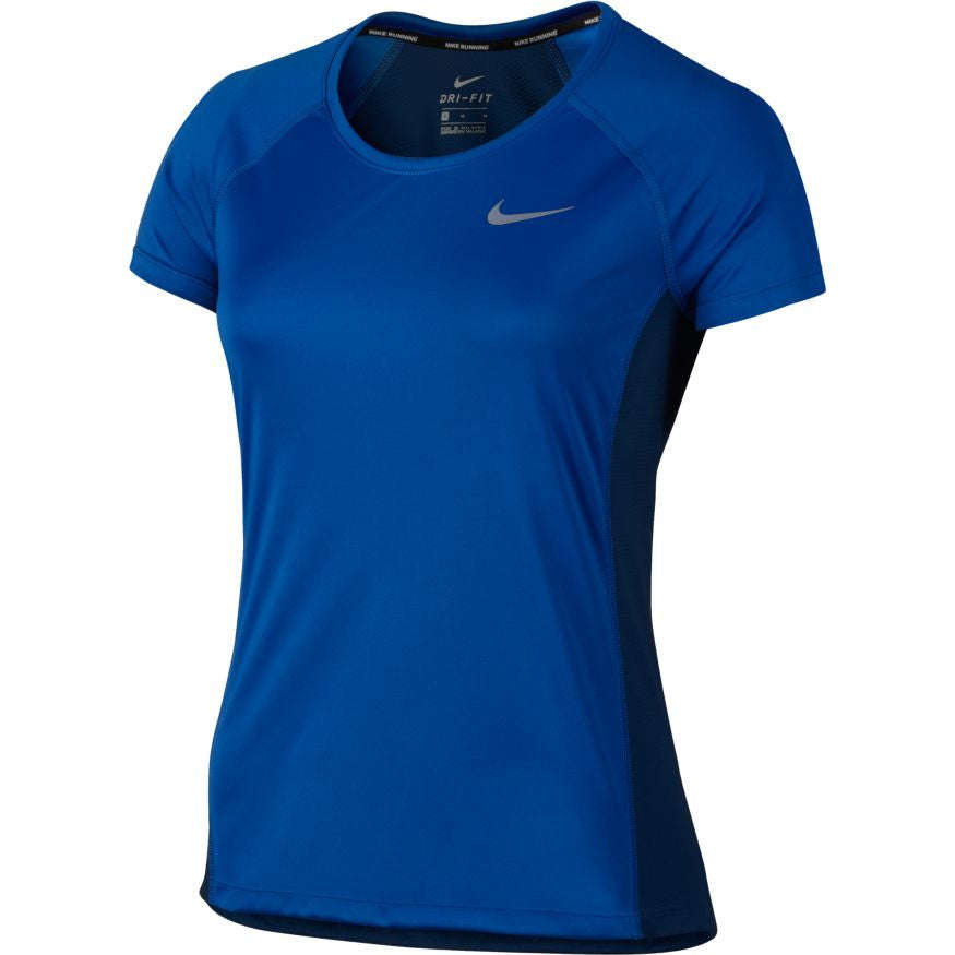 Nike Dry Miler Women's Running Top - Paramount Blue/Binary Blue - Large