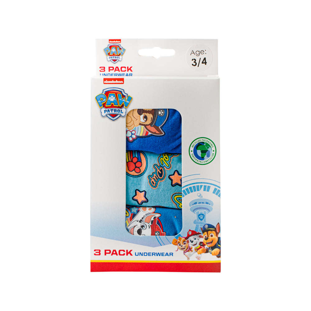 Paw Patrol Boys 3Pk Underwear Set - 6 - 7 Years