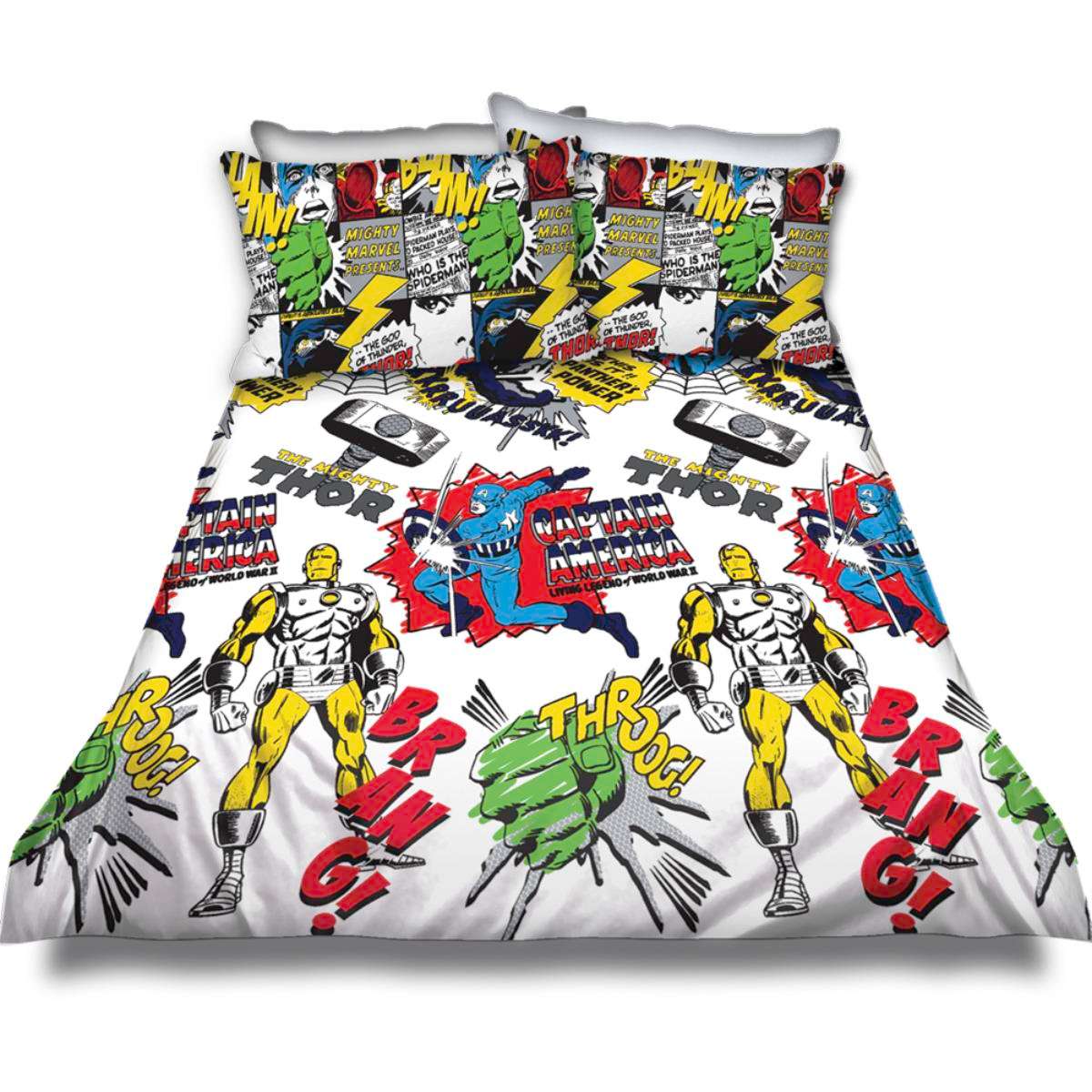 Marvel Comics Duvet Cover Set - Double