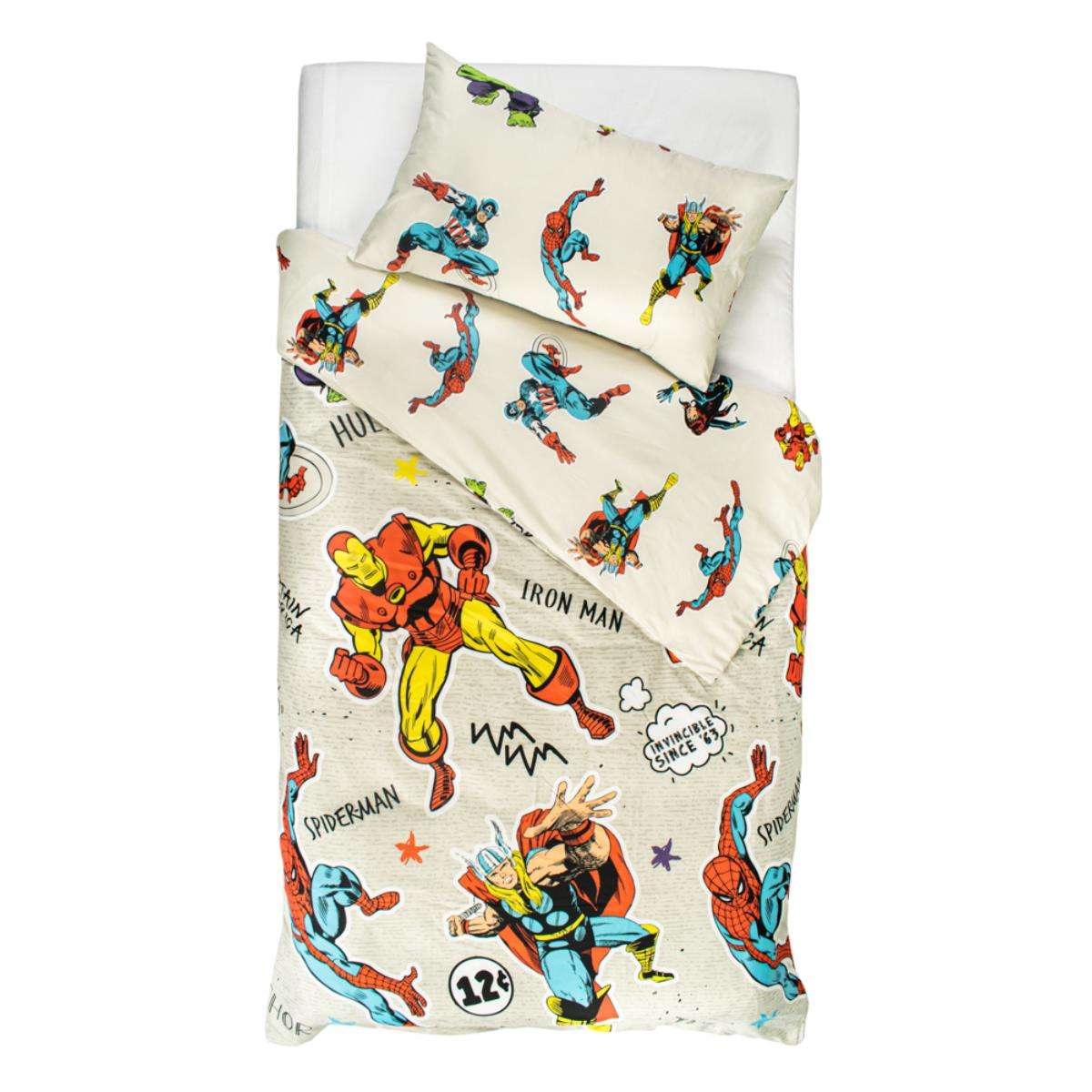 Marvel Comics Duvet Cover Set - Double