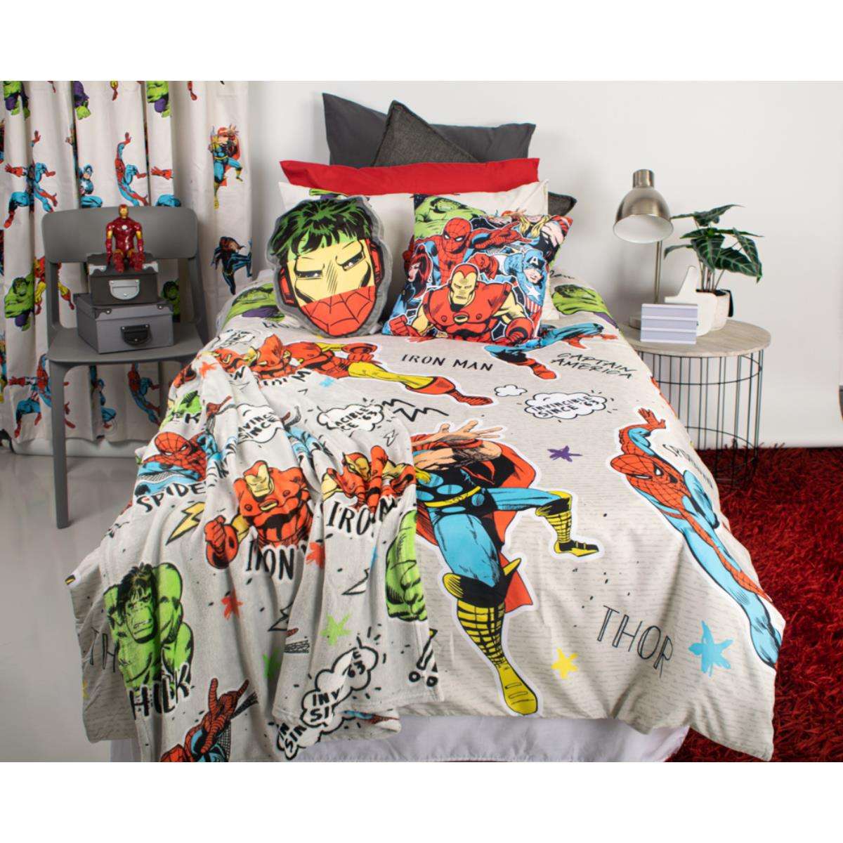 Marvel Comics Duvet Cover Set - Double