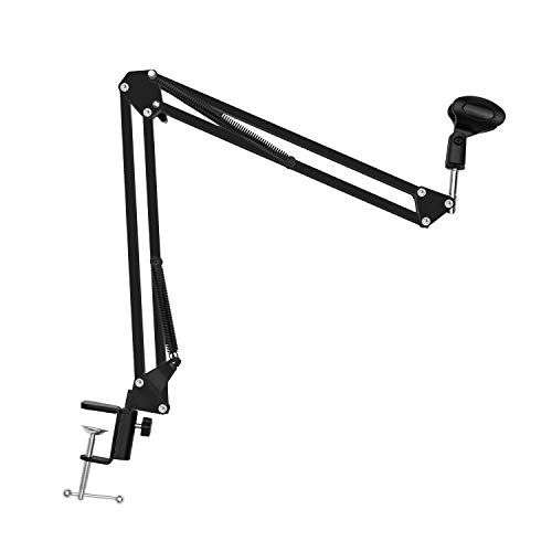 Brand New Microphone Suspension Boom Scissor Arm Desktop Stand with Mic Holder